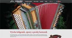 Desktop Screenshot of harmonikakoblizek.cz