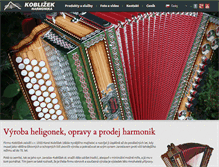 Tablet Screenshot of harmonikakoblizek.cz